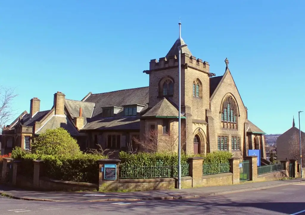 Vajrapani Kadampa Meditation Center (former Birkby Baptist Church) in Huddersfield, West Yorkshire