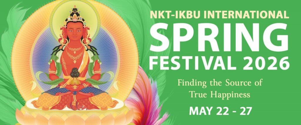 Banner for the Kadampa Spring Festival 2025