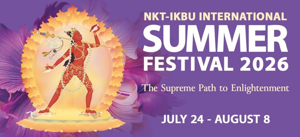 Banner for the Kadampa Summer Festival 2025